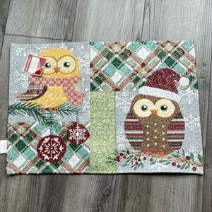 Owl holiday placemats